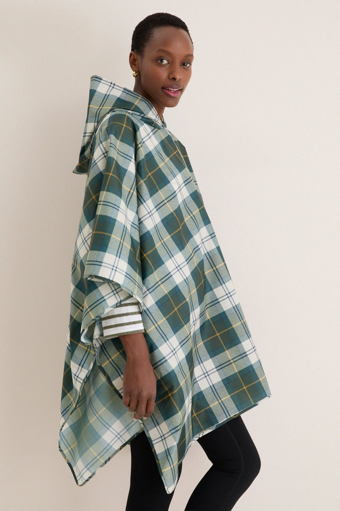 Ancient Tartan Showerproof Poncho-Get Girly