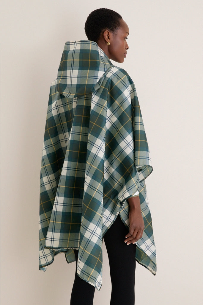 Ancient Tartan Showerproof Poncho-Get Girly