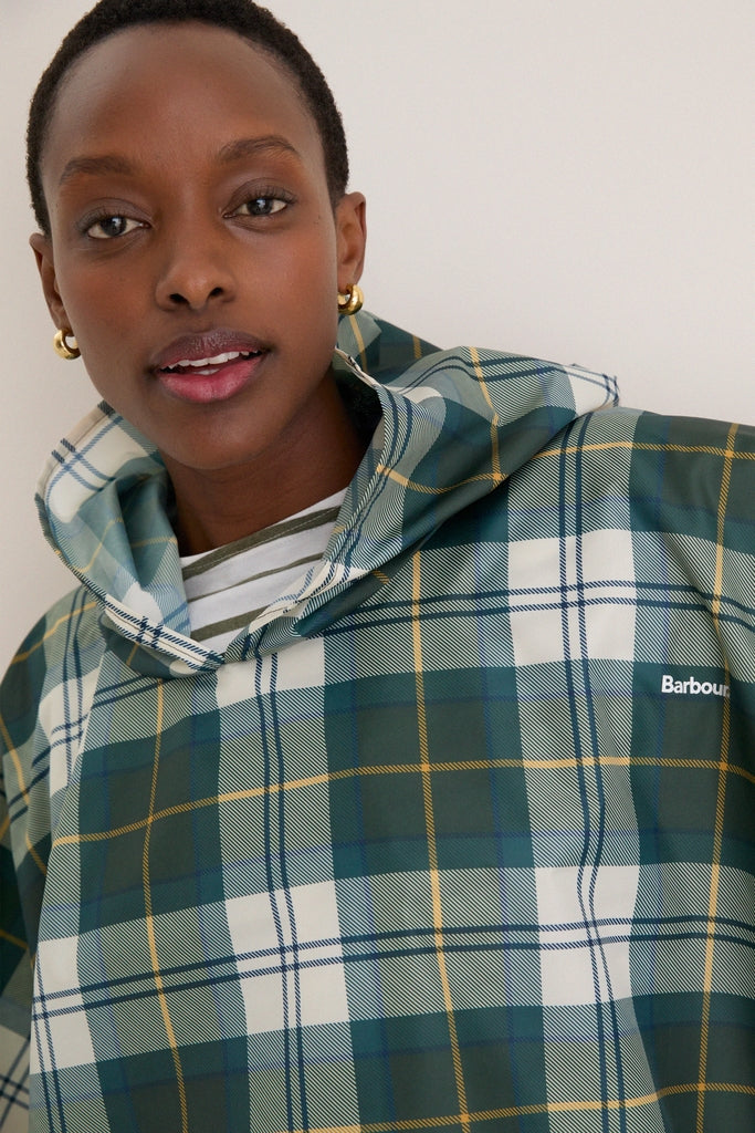 Ancient Tartan Showerproof Poncho-Get Girly