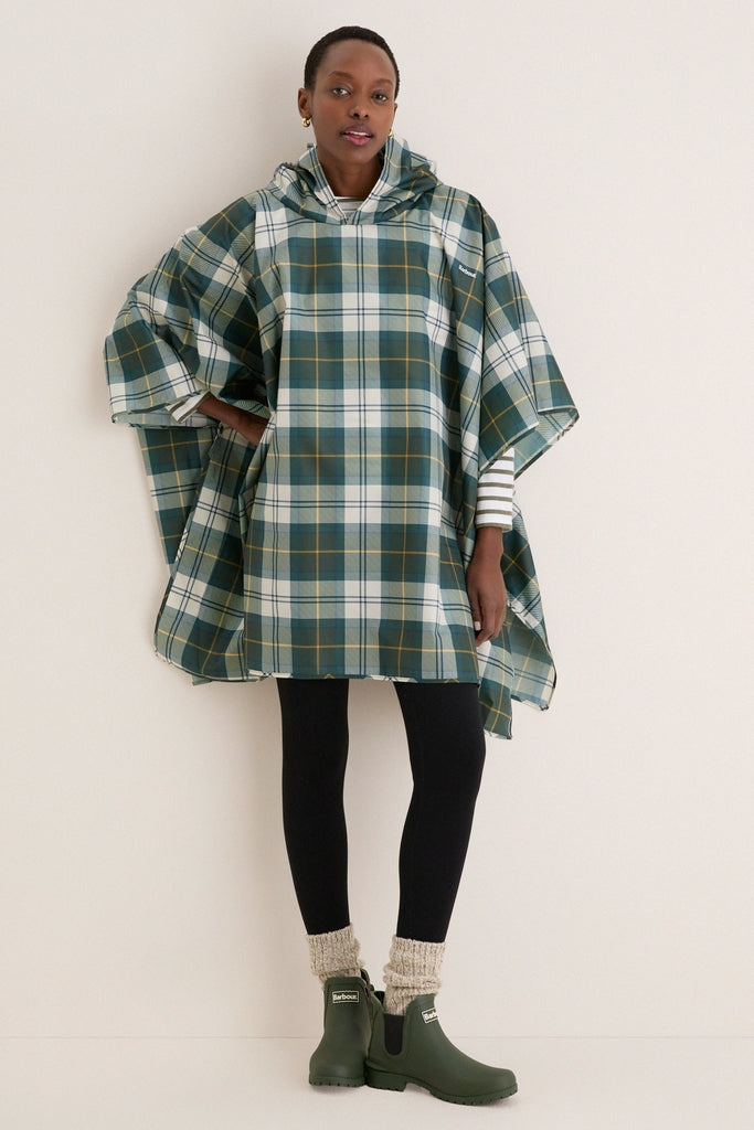 Ancient Tartan Showerproof Poncho-Get Girly