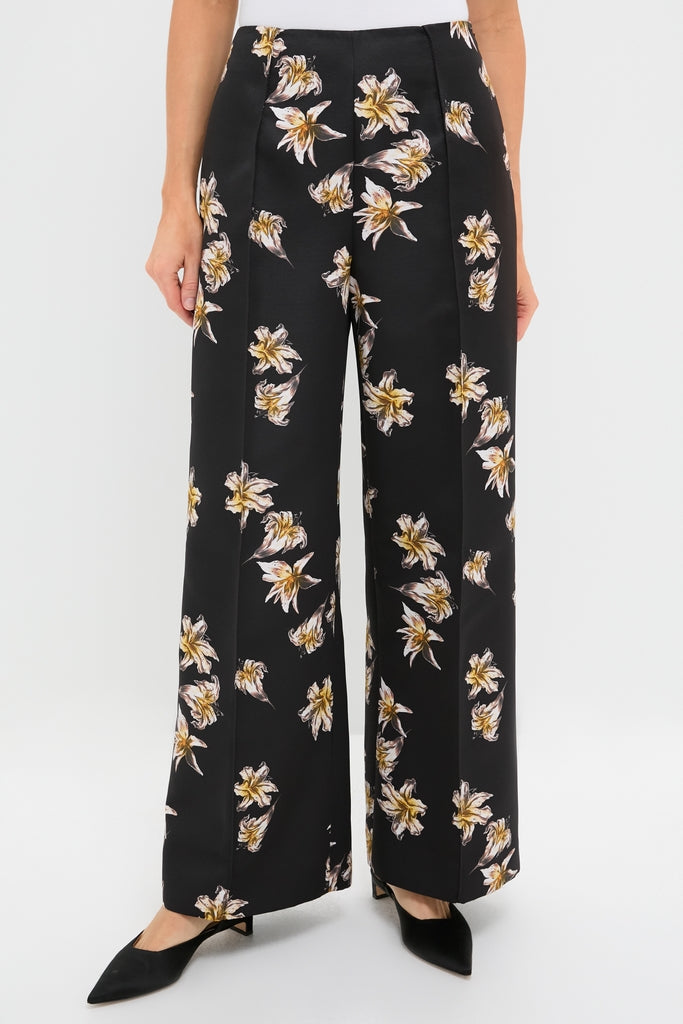 Black and Yellow Daffy Trousers-Get Girly