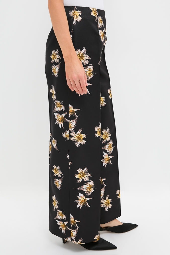 Black and Yellow Daffy Trousers-Get Girly