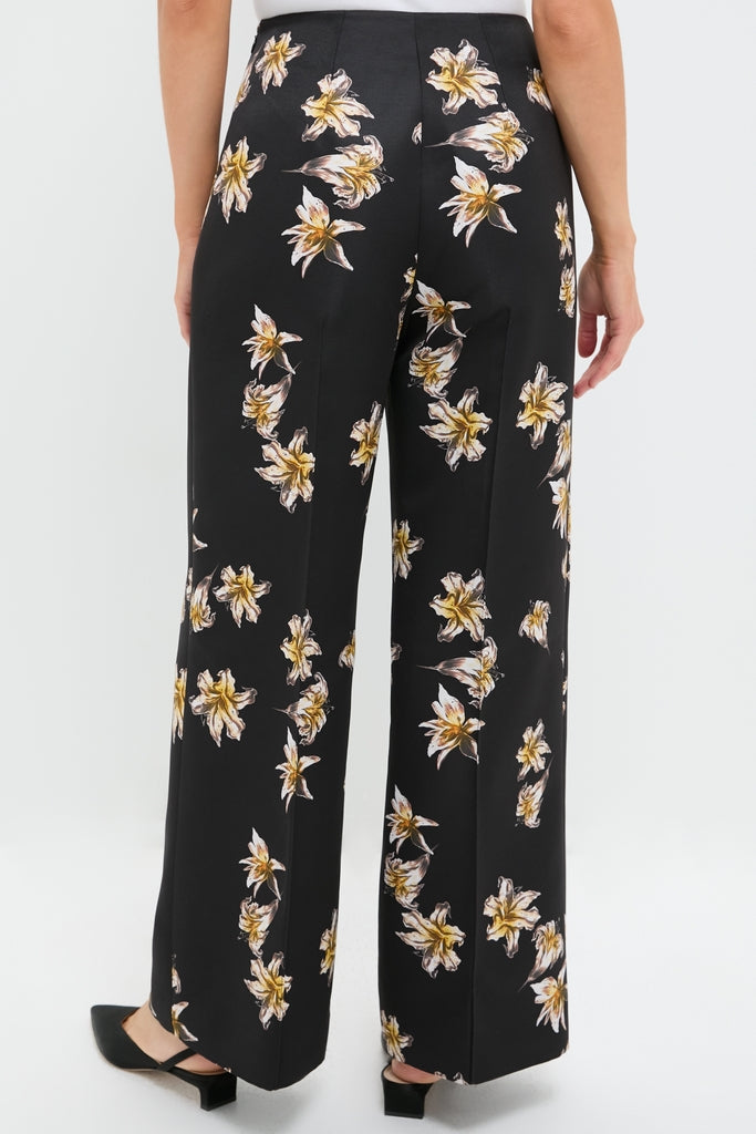 Black and Yellow Daffy Trousers-Get Girly