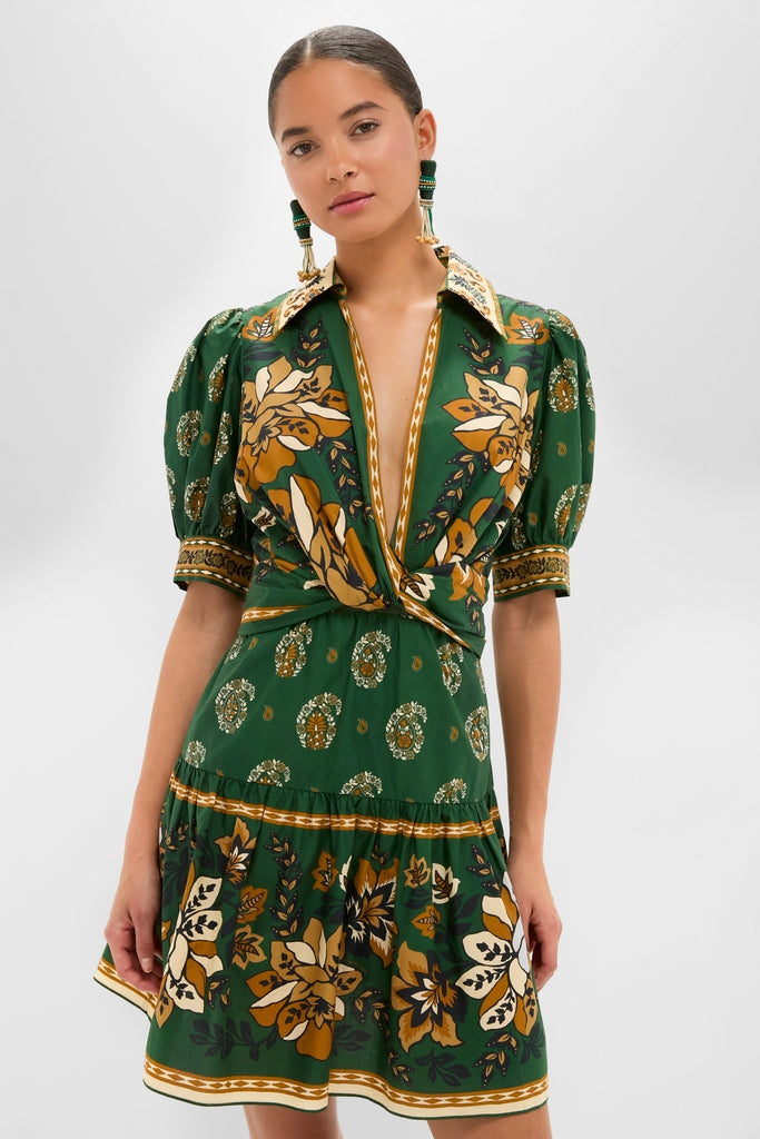 Ayla Green Mini Dress-Get Girly