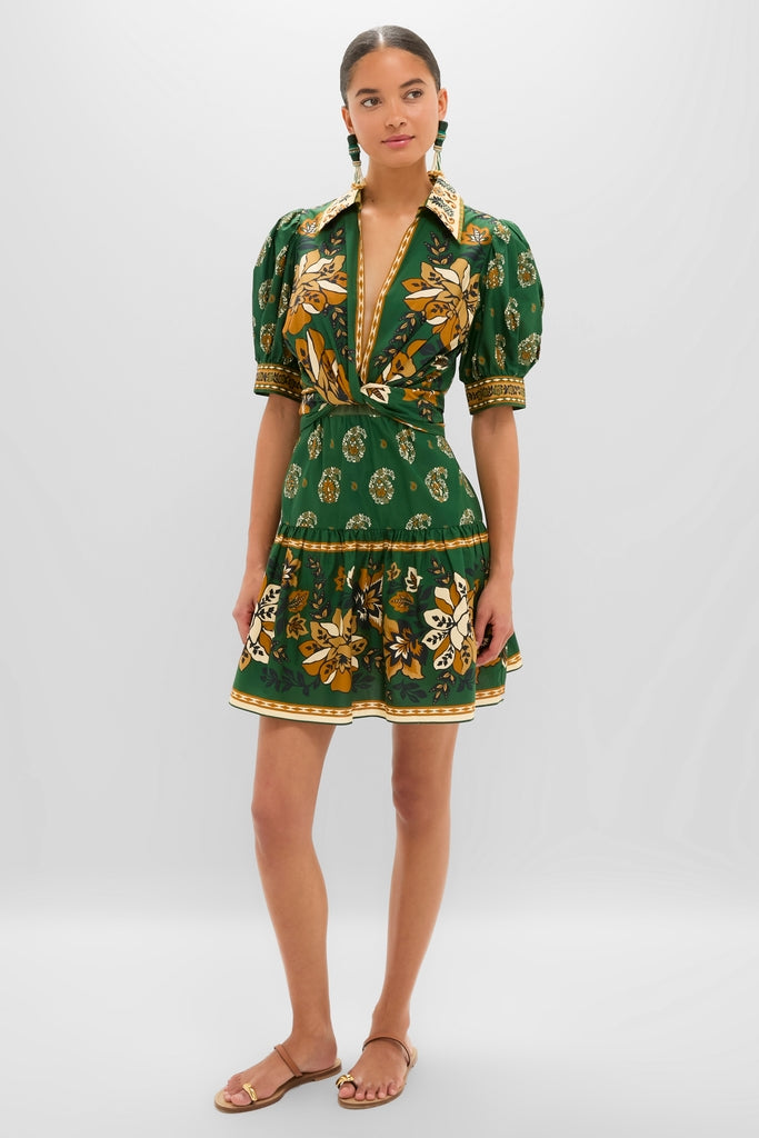 Ayla Green Mini Dress-Get Girly