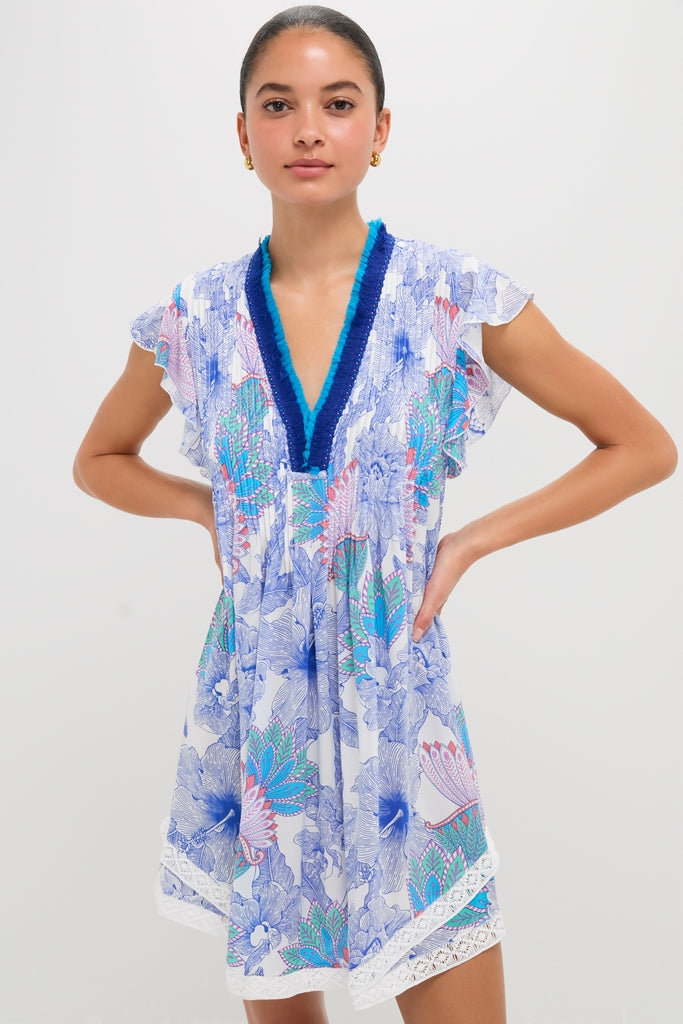 Blue Padang Sasha Mini Dress-Get Girly