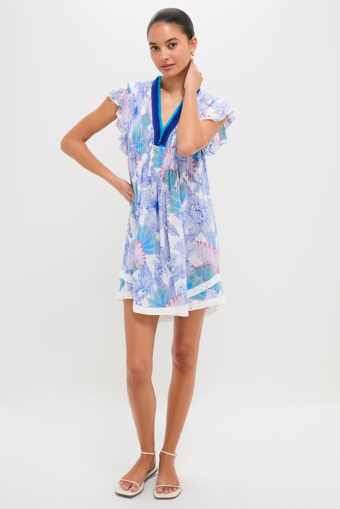 Blue Padang Sasha Mini Dress-Get Girly