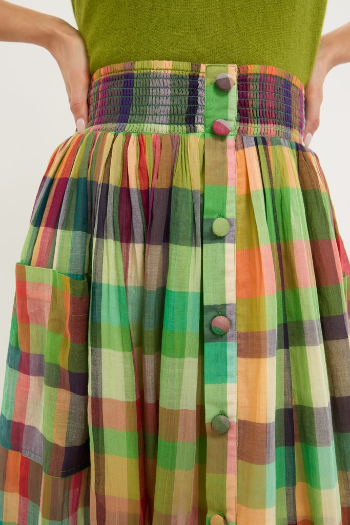 Ambrosia Check Seraphina Skirt-Get Girly