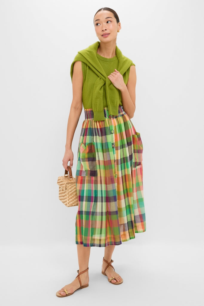 Ambrosia Check Seraphina Skirt-Get Girly