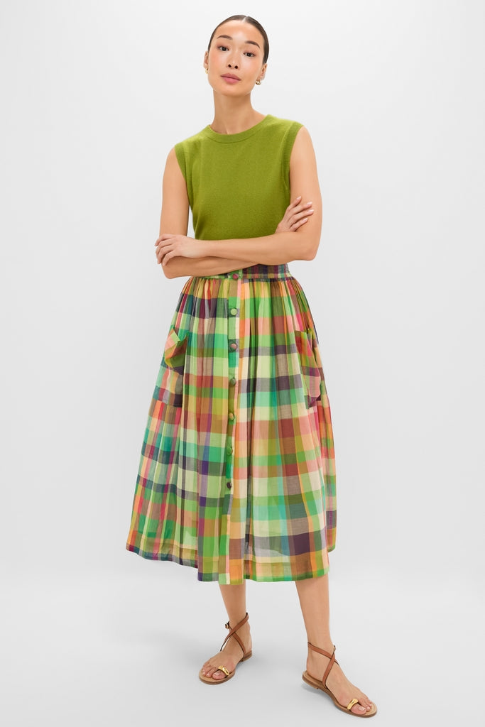 Ambrosia Check Seraphina Skirt-Get Girly