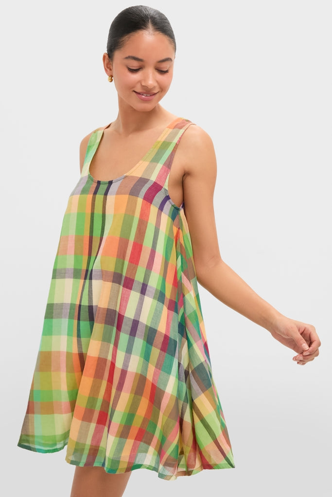 Ambrosia Check Demi Dress-Get Girly