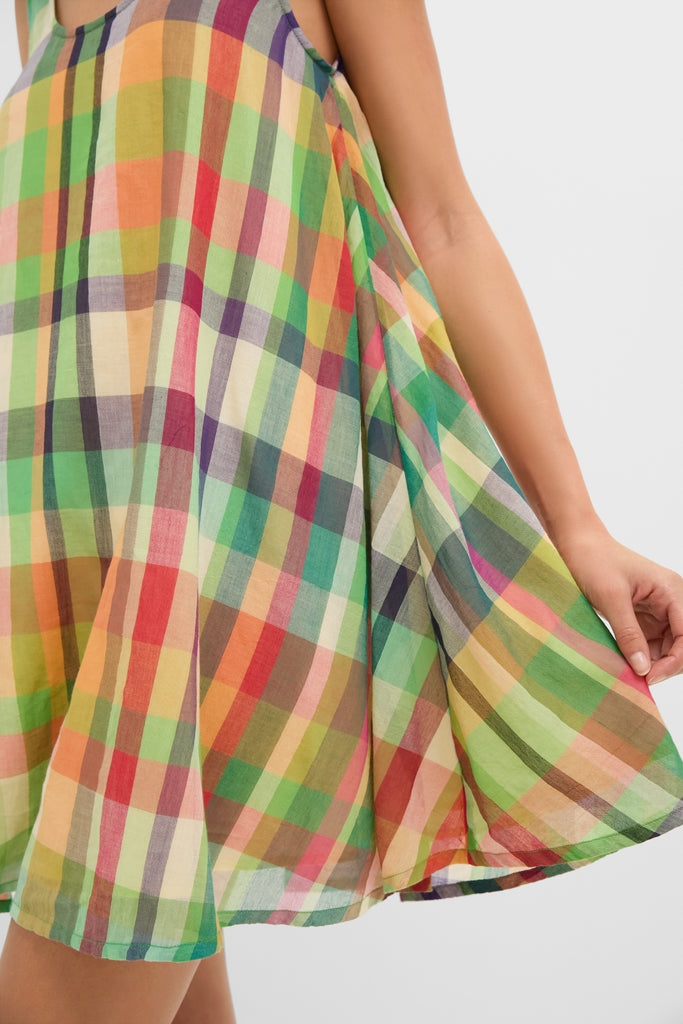 Ambrosia Check Demi Dress-Get Girly