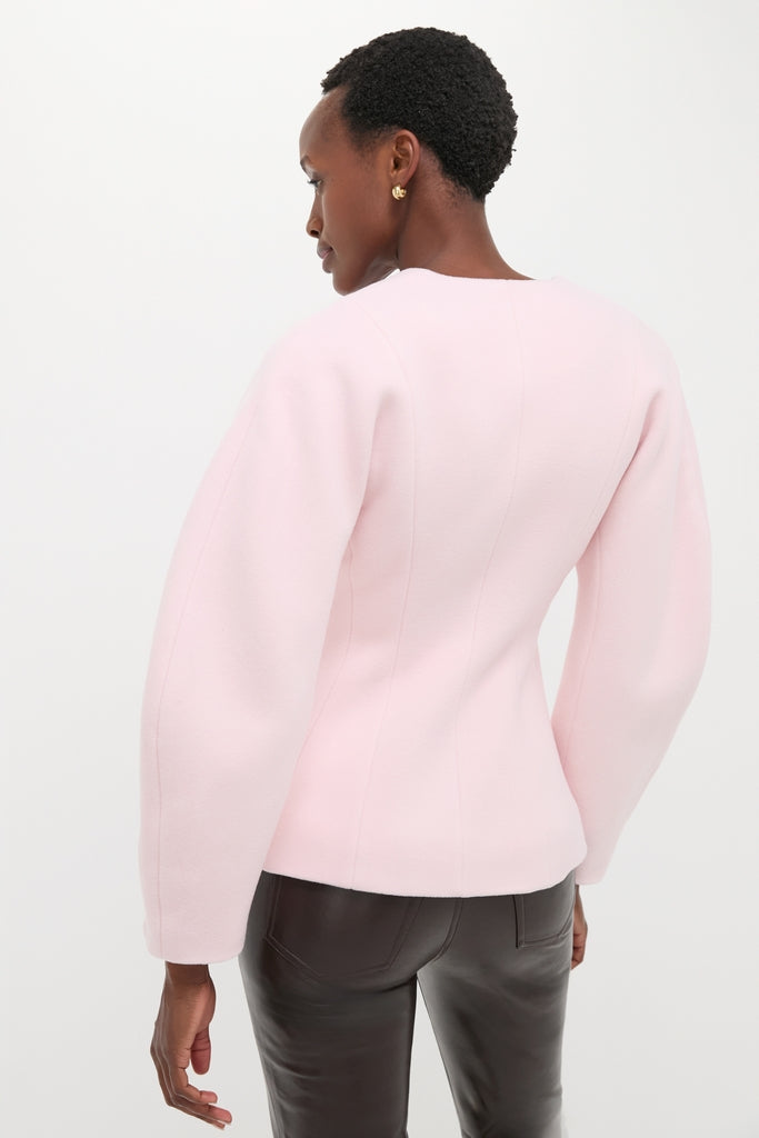 Ballerina Peacoat Wool Fitted Blazer-Get Girly