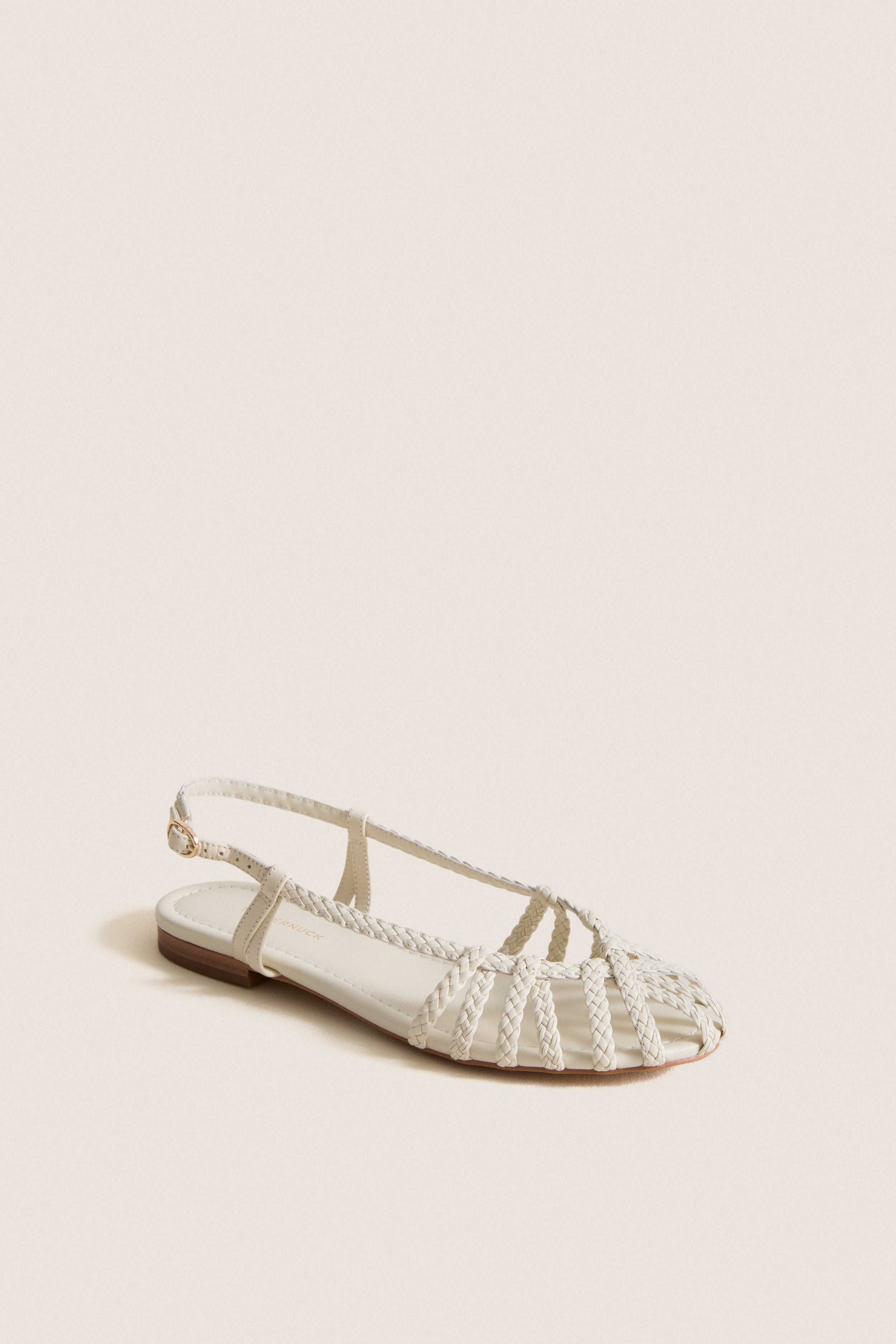 White Leather Anabel Sandals-Get Girly