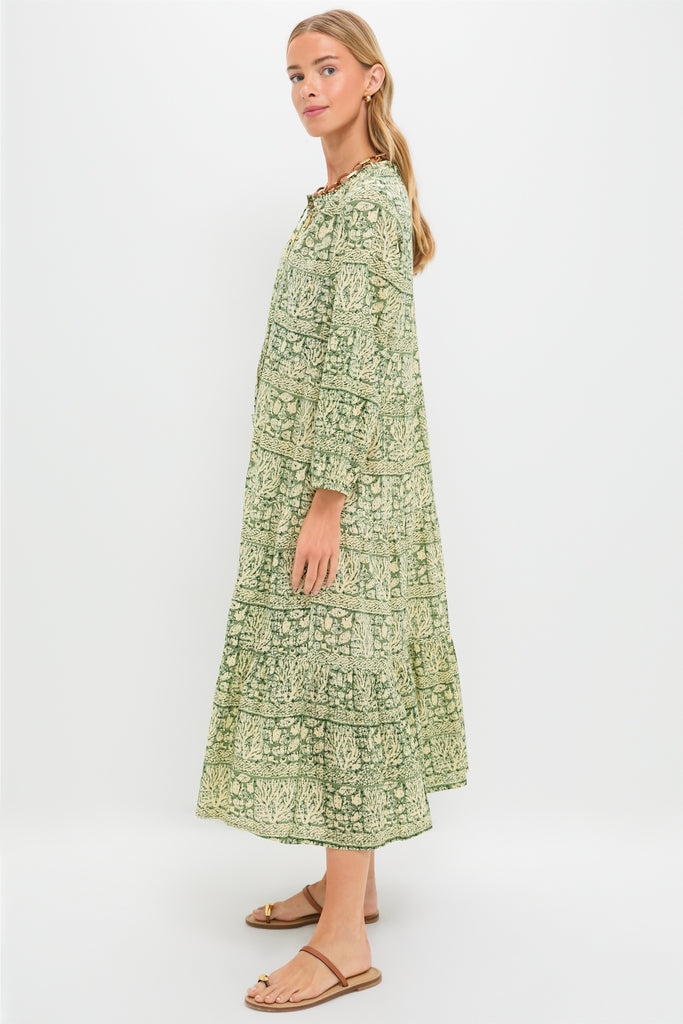 Calypso Reef Long Sleeve Salty Paloma Caftan-Get Girly