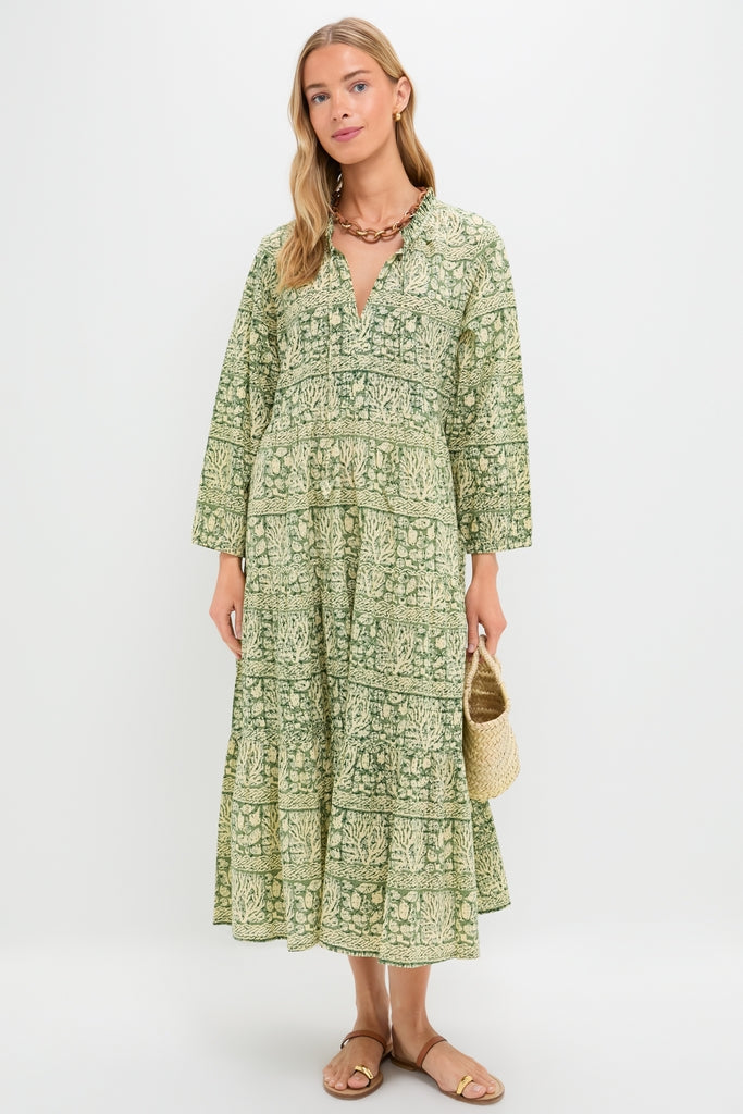 Calypso Reef Long Sleeve Salty Paloma Caftan-Get Girly