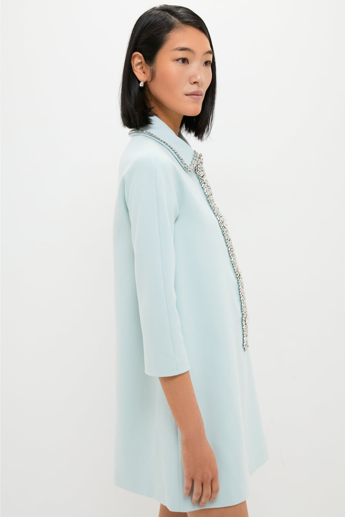 Ice Blue Embellished Nicola Dress-Get Girly