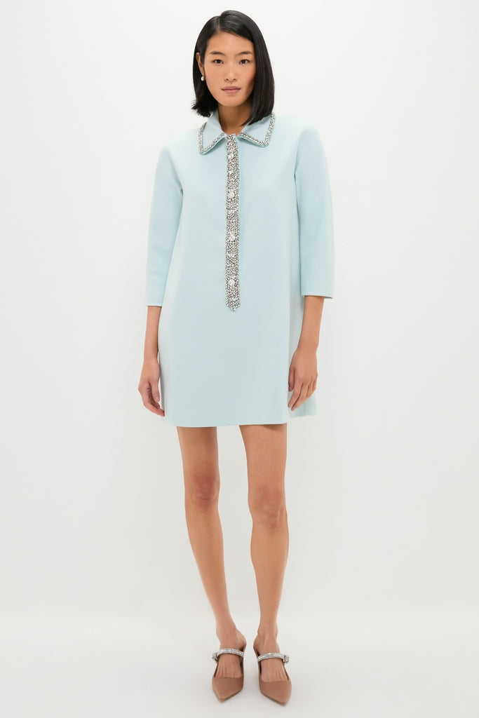 Ice Blue Embellished Nicola Dress-Get Girly