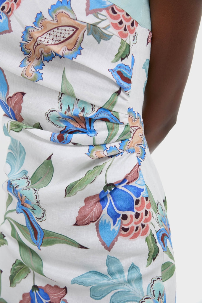 Azure One-Shoulder Midi Dress-Get Girly