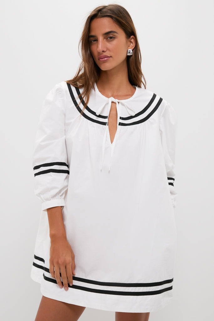 White Palina Mini Dress-Get Girly