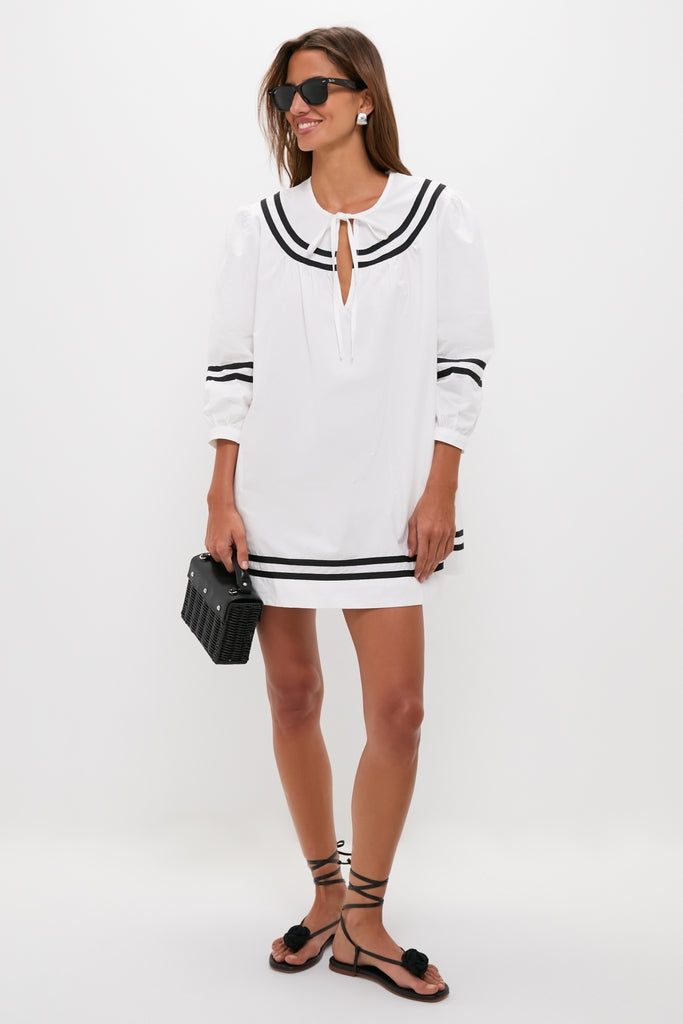 White Palina Mini Dress-Get Girly
