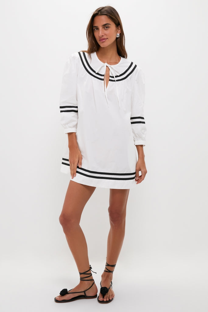 White Palina Mini Dress-Get Girly