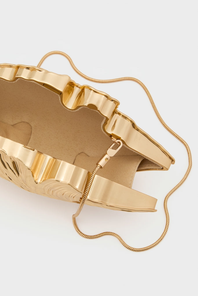 Gold Flora Clutch-Get Girly