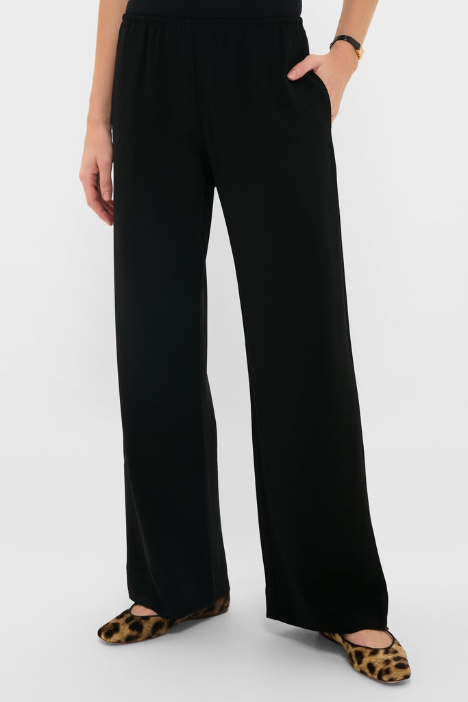 Black Arielle Pocket Pants-Get Girly