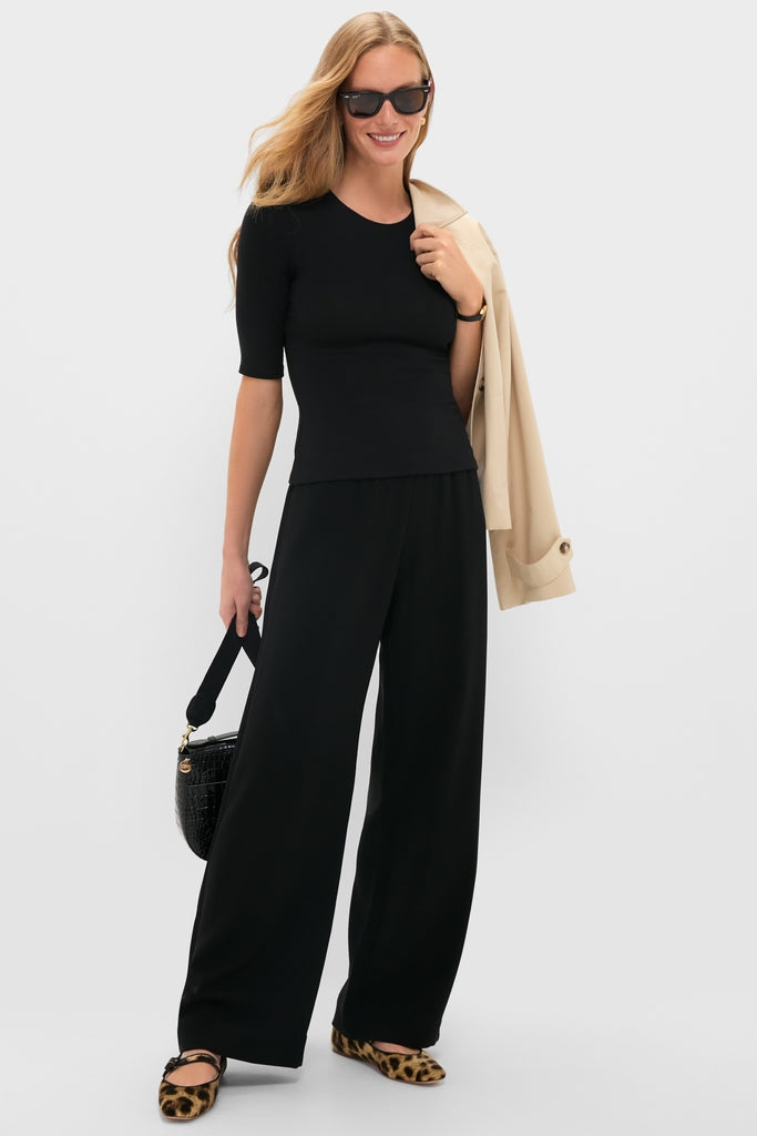 Black Arielle Pocket Pants-Get Girly