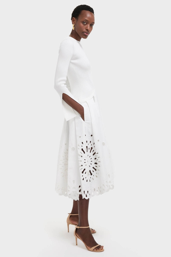 White Daila Midi Dress-Get Girly