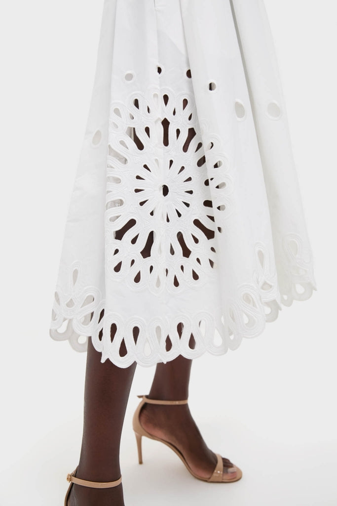 White Daila Midi Dress-Get Girly