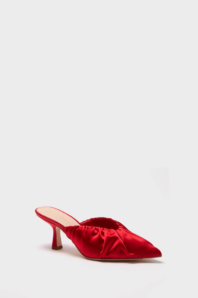 Red Stain Inez Heels-Get Girly