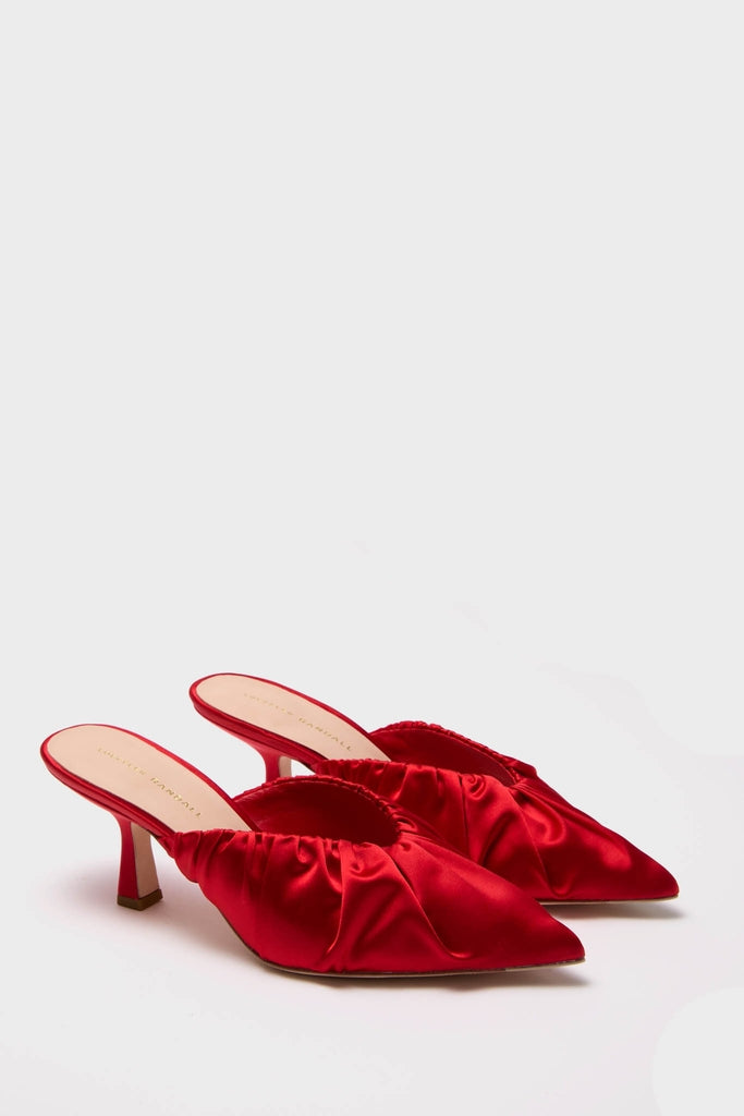 Red Stain Inez Heels-Get Girly