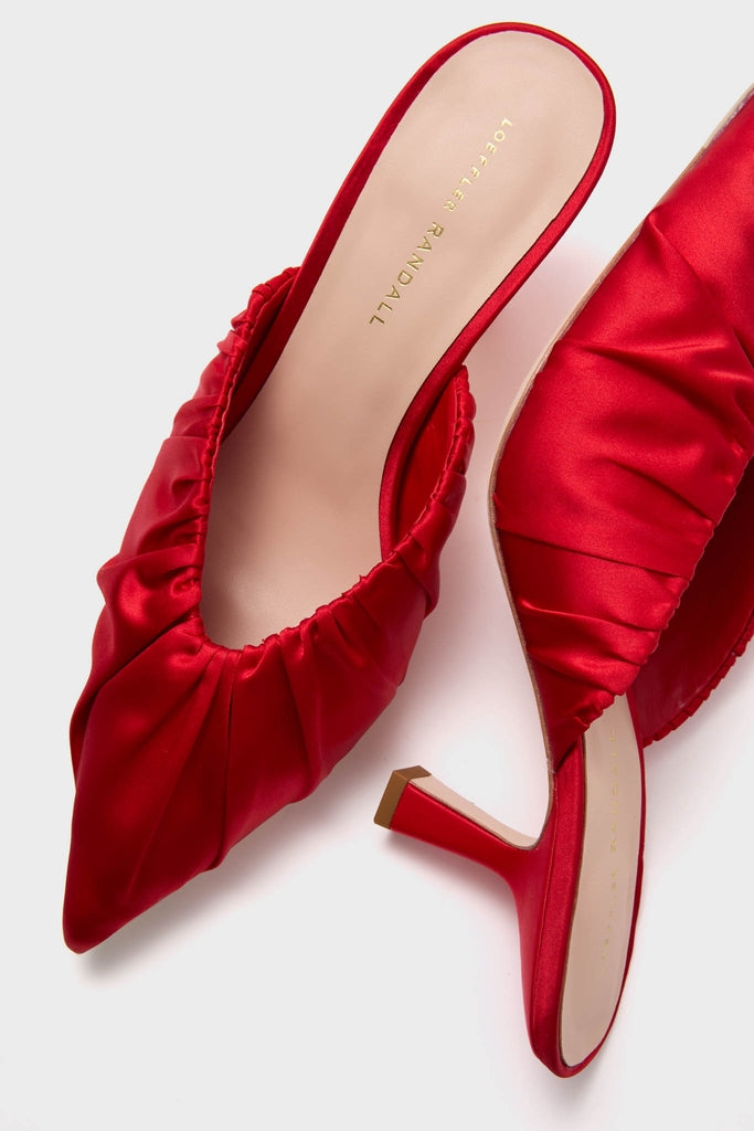 Red Stain Inez Heels-Get Girly