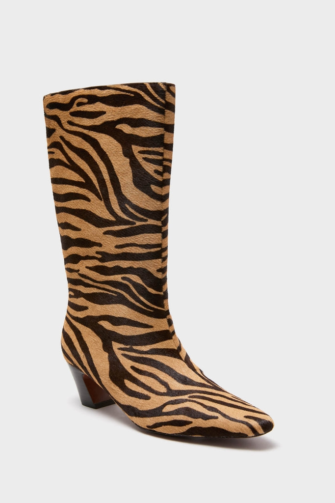 Zebra Cleo Boots-Get Girly