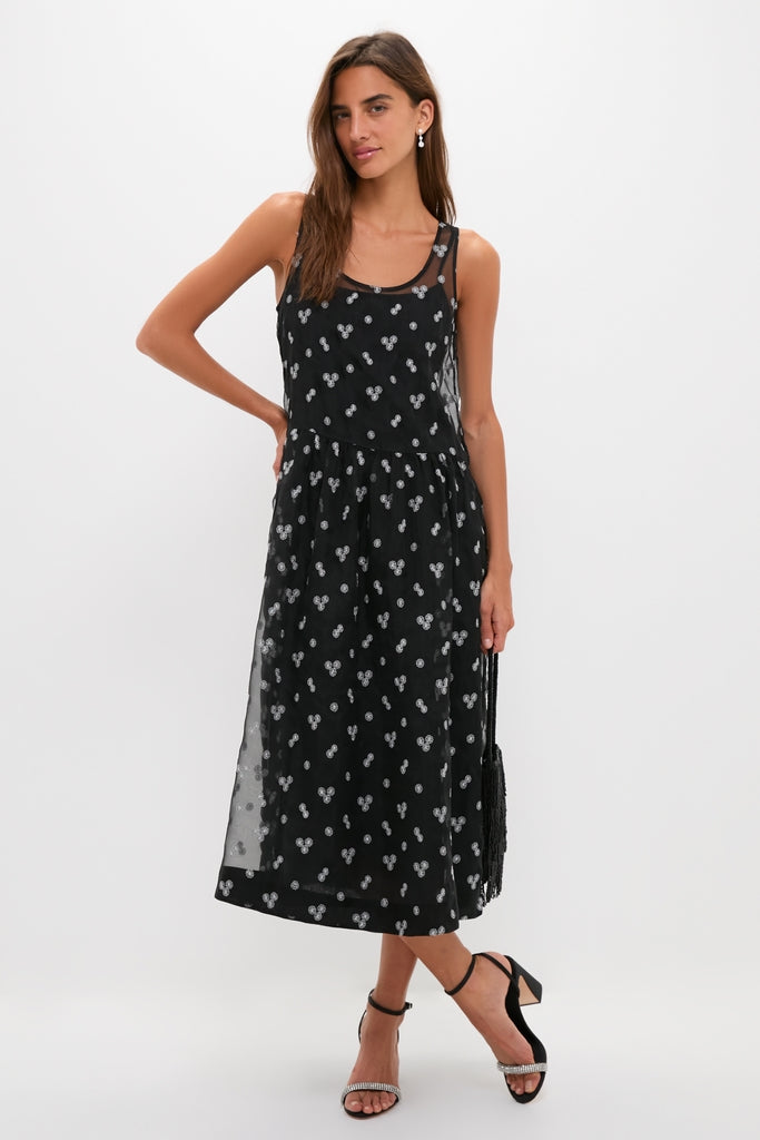 Black Satin with Diamonds Malia Heels-Get Girly