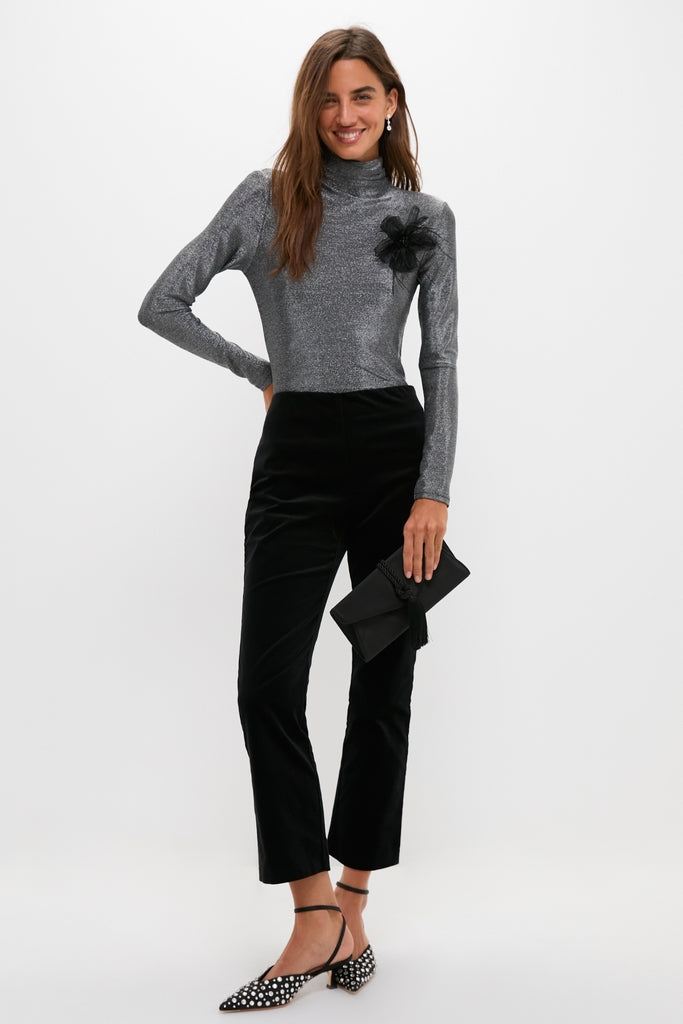 Black Satin with Crystal Rio Heels-Get Girly