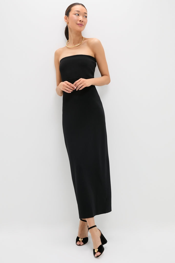 Black Strapless Joelle Dress-Get Girly