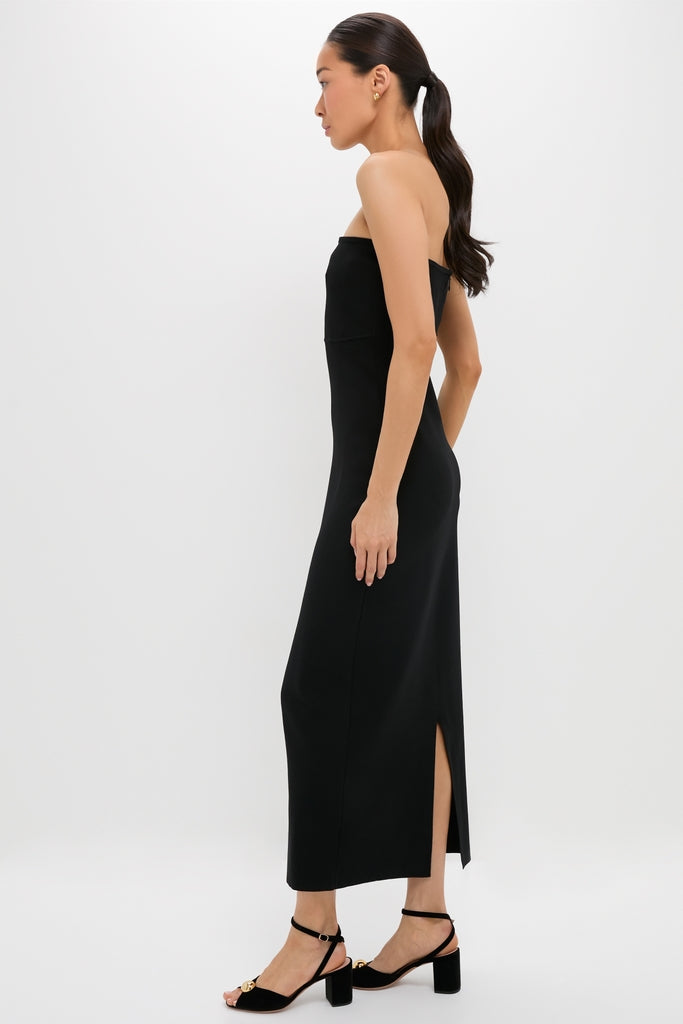 Black Strapless Joelle Dress-Get Girly