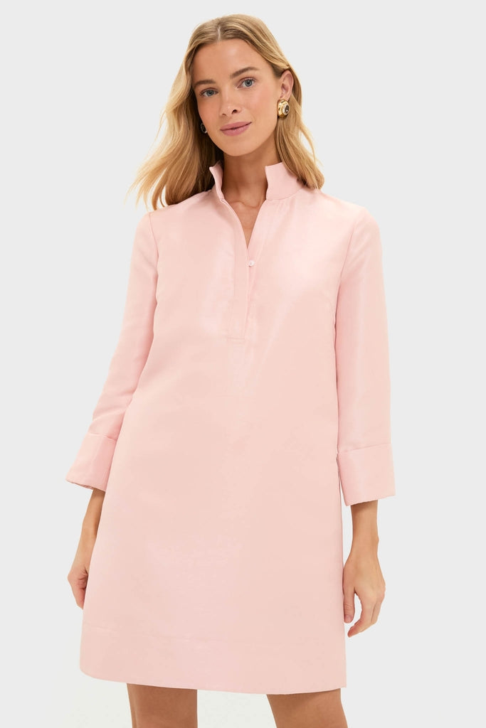 Soft Pink Dupioni Megan Dress-Get Girly