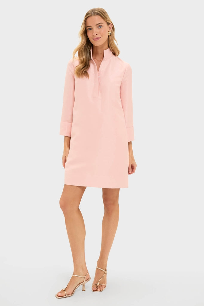 Soft Pink Dupioni Megan Dress-Get Girly