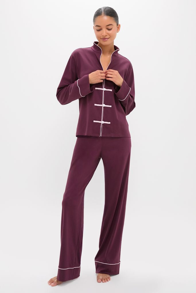 Winetasting Pima Cotton Wilford Women's Pajama Set-Get Girly