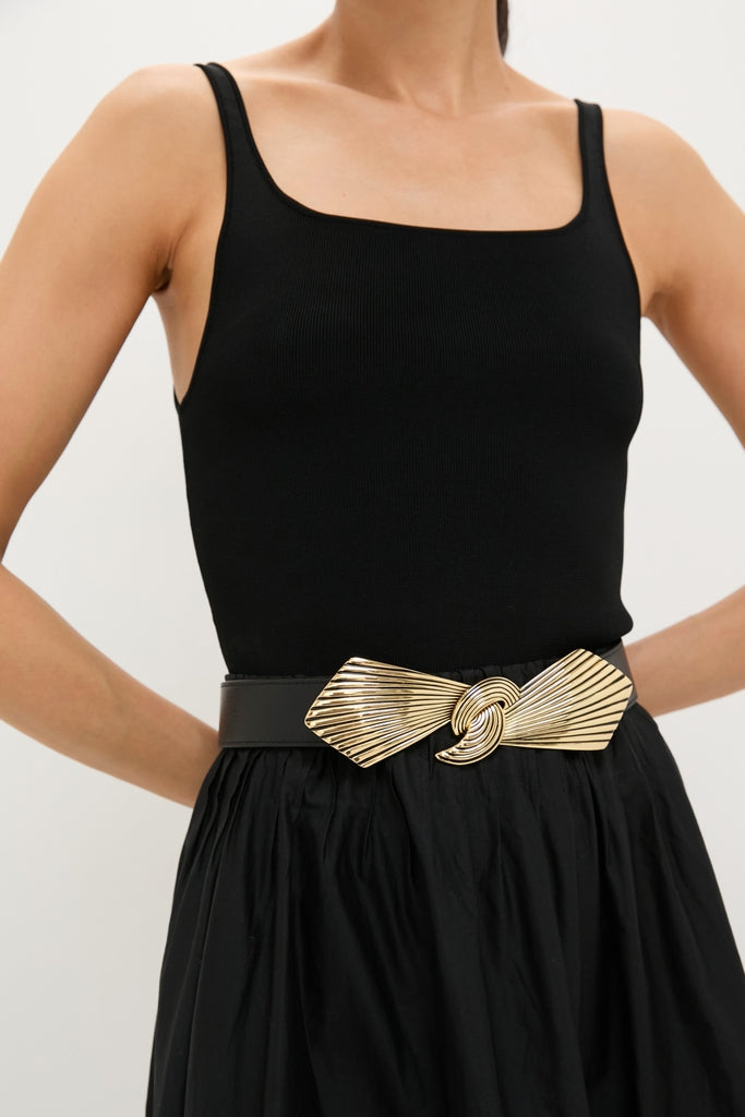 Black and Gold Syna Belt-Get Girly