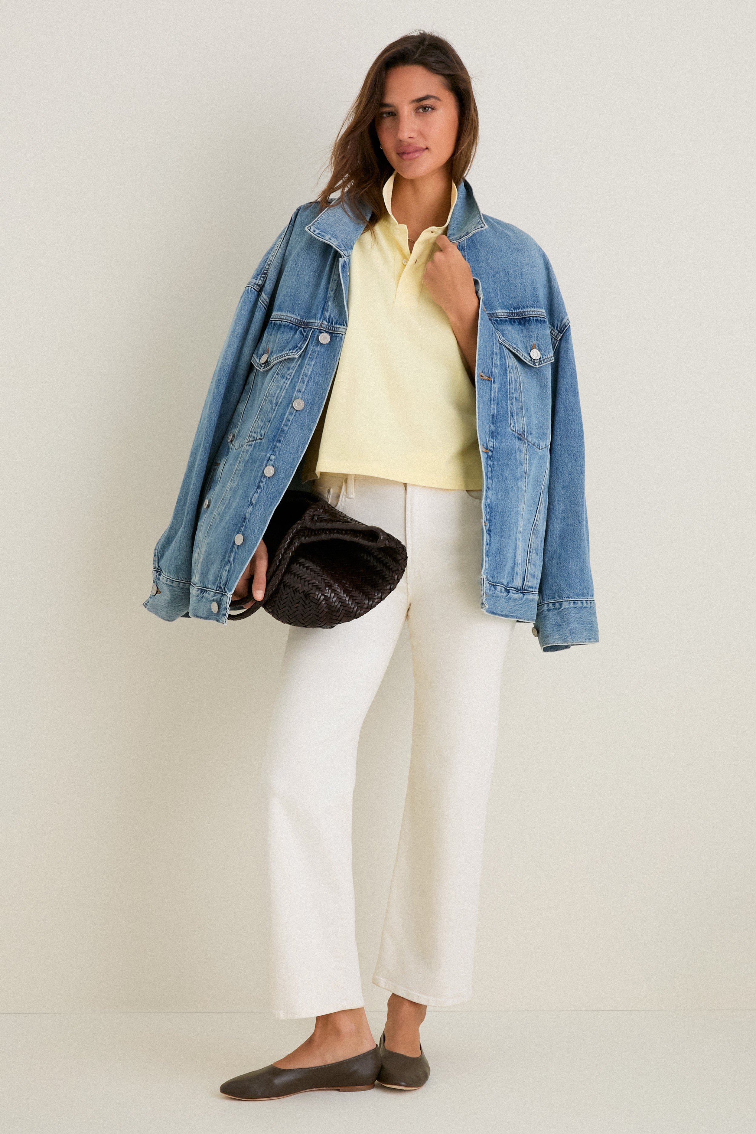 Yellow Pique Holmes Boyfriend Polo-Get Girly