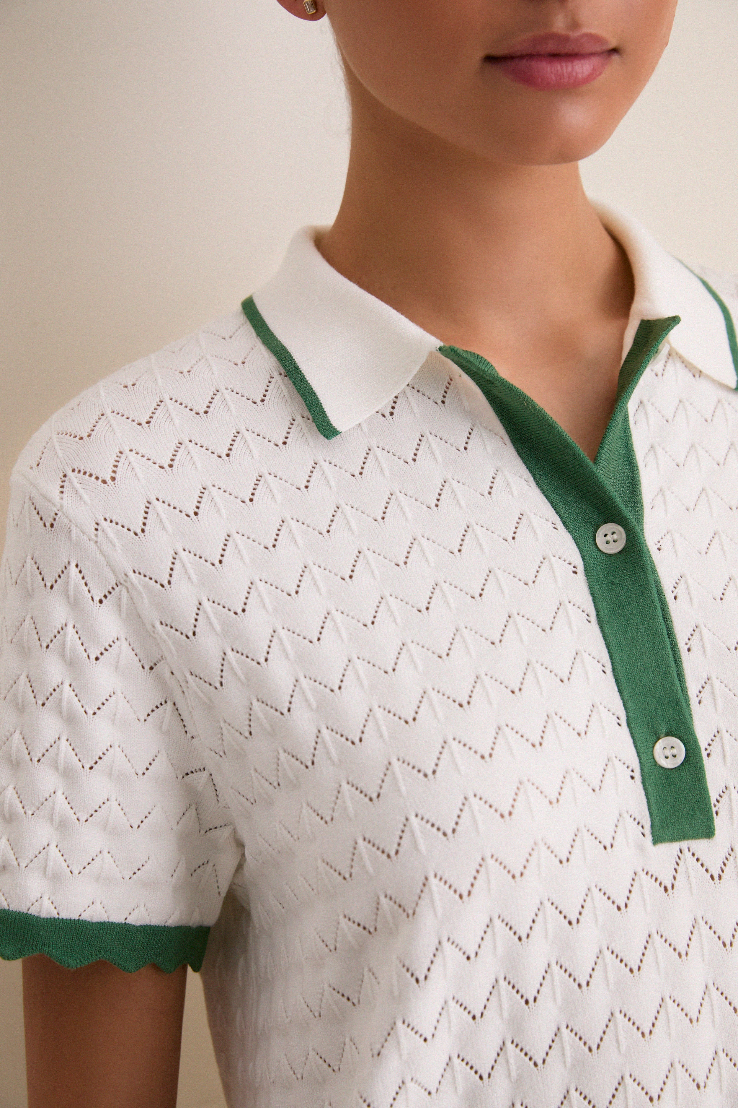 White May Sweater Polo Dress-Get Girly