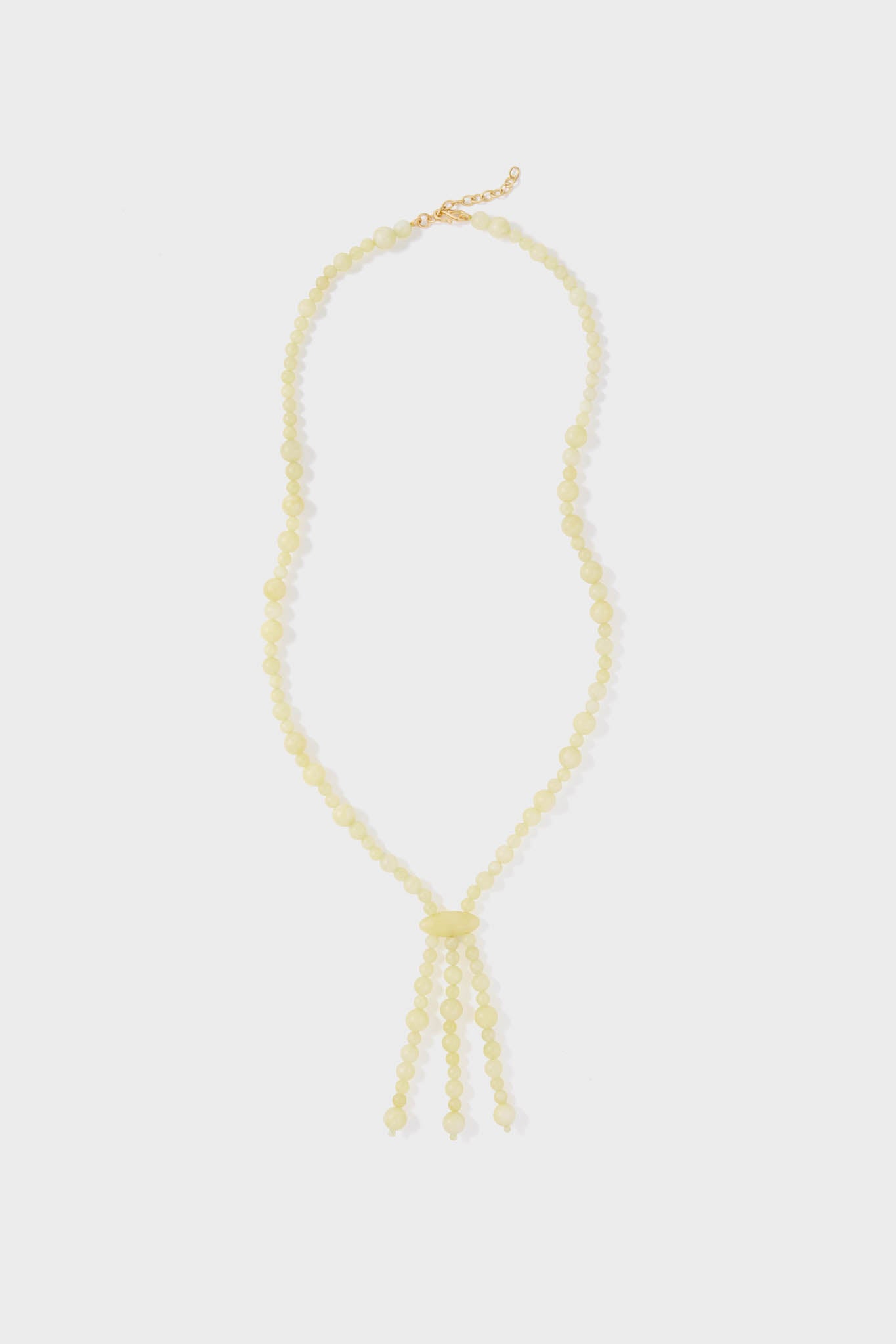 Yellow Beaded Nelly Necklace-Get Girly