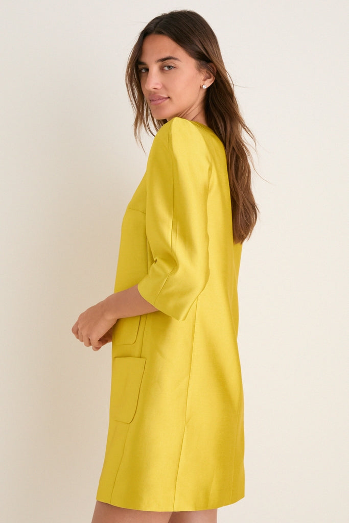 Marigold Dupioni Delphine Mini Dress-Get Girly