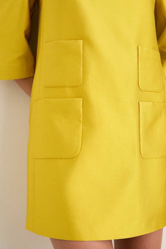 Marigold Dupioni Delphine Mini Dress-Get Girly