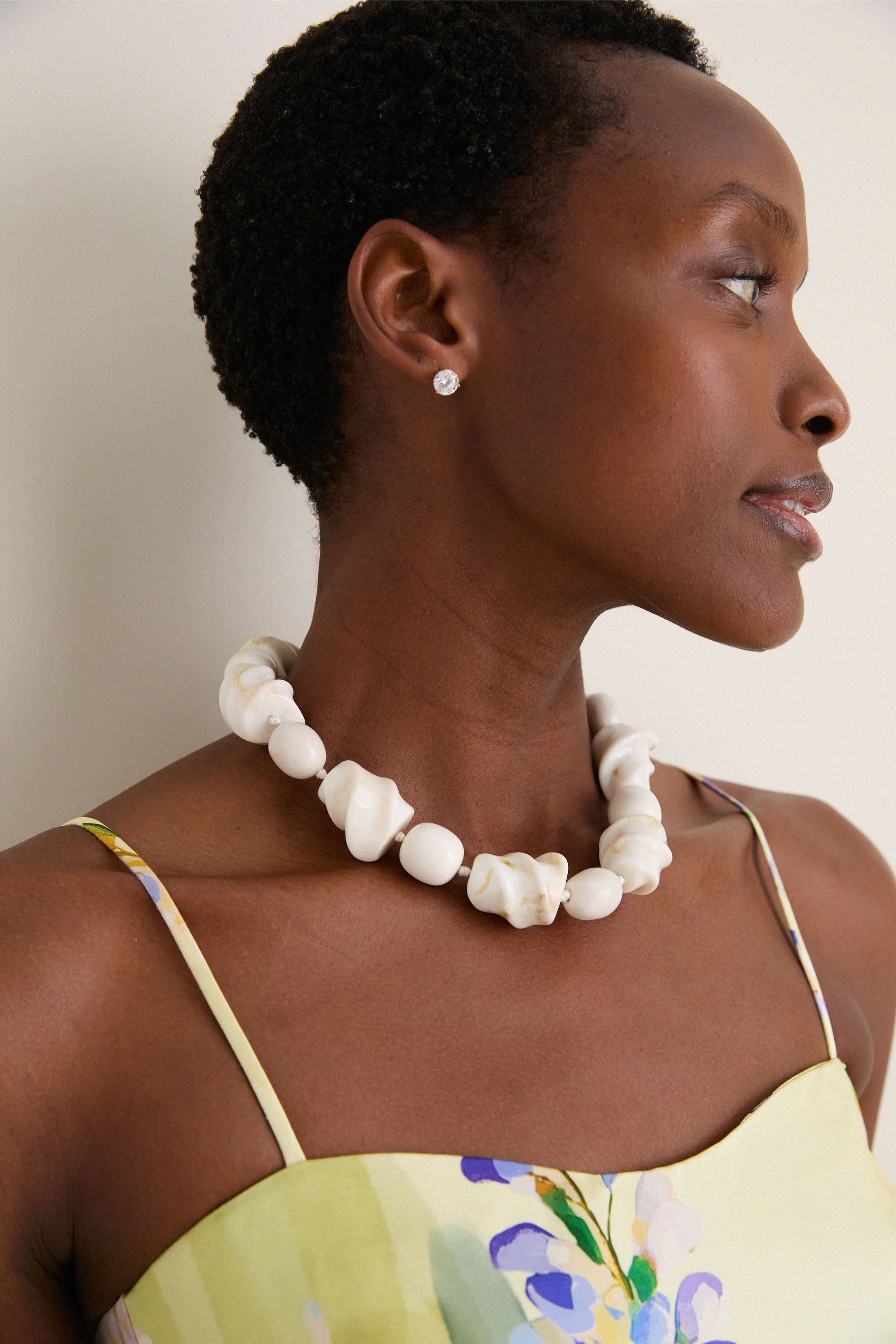 White Salamanca Necklace-Get Girly