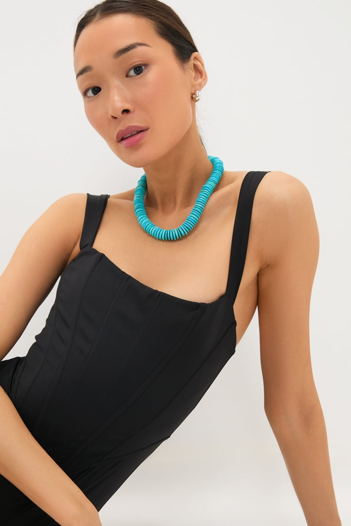 Barrell Turquoise Statement Necklace-Get Girly